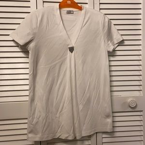 Size S Brunello Cucinelli white Top short sleeve